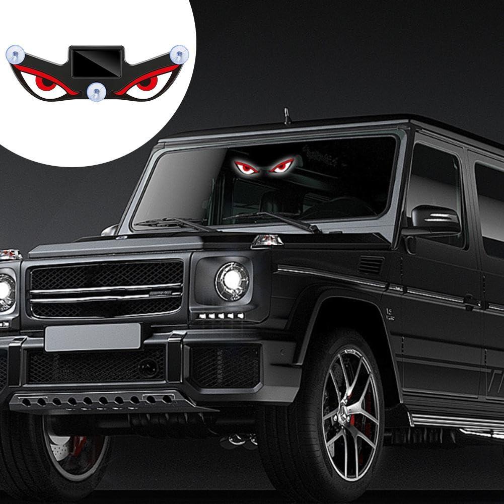 Devil Eye Car Solar LED Security Light – Stylish Anti-Theft Warning Indicator