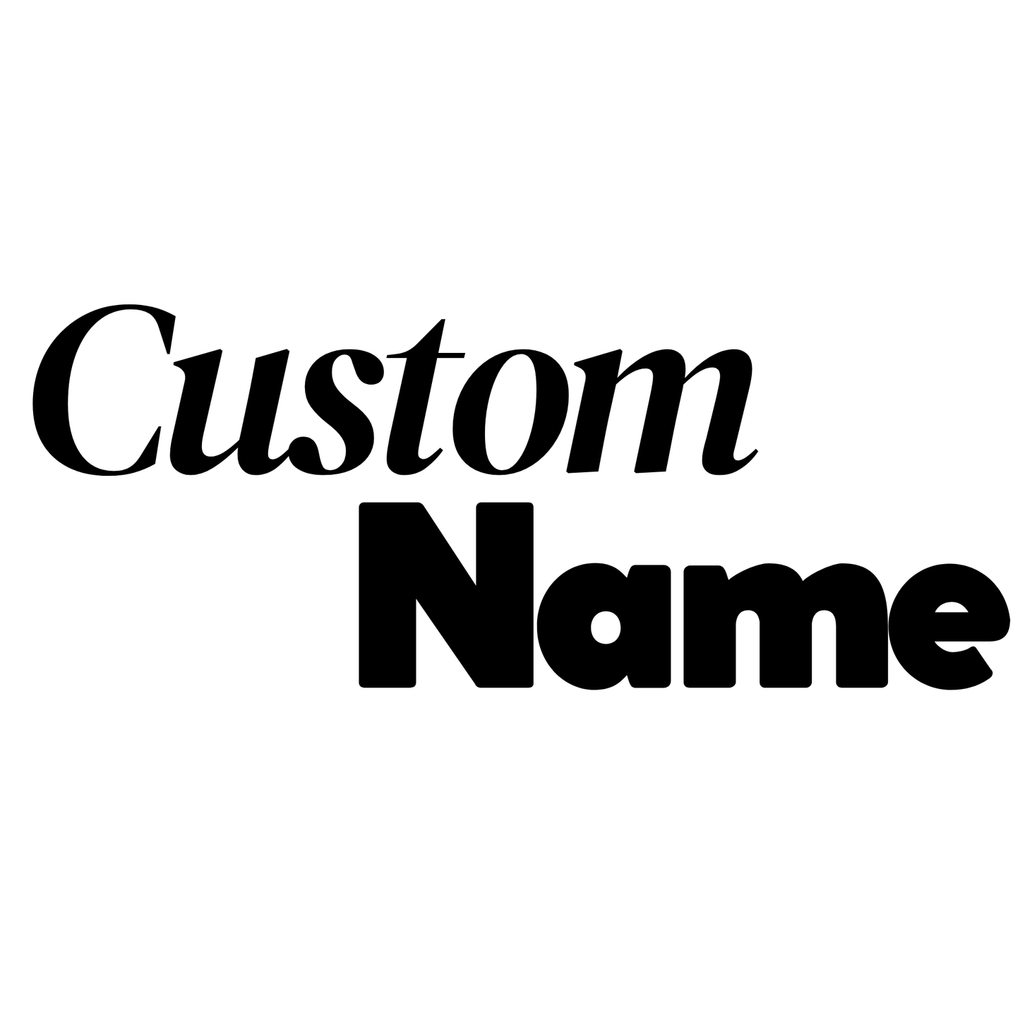 Personalize with Your Name