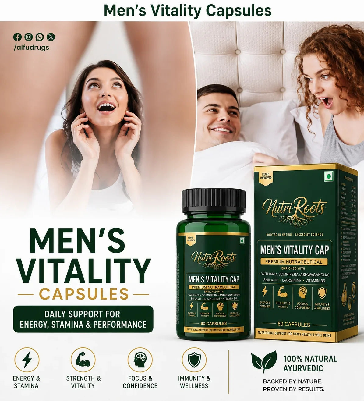 Men’s Vitality Capsules – Daily Energy, Stamina & Men’s Wellness Support
