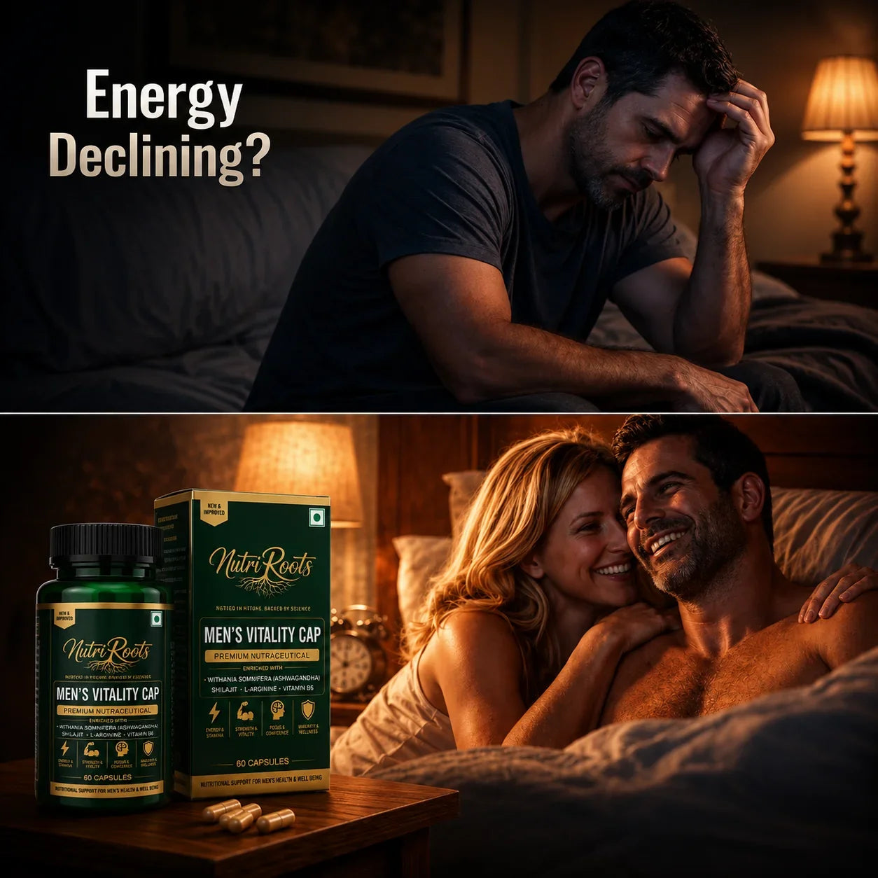 Men’s Vitality Capsules – Daily Energy, Stamina & Men’s Wellness Support