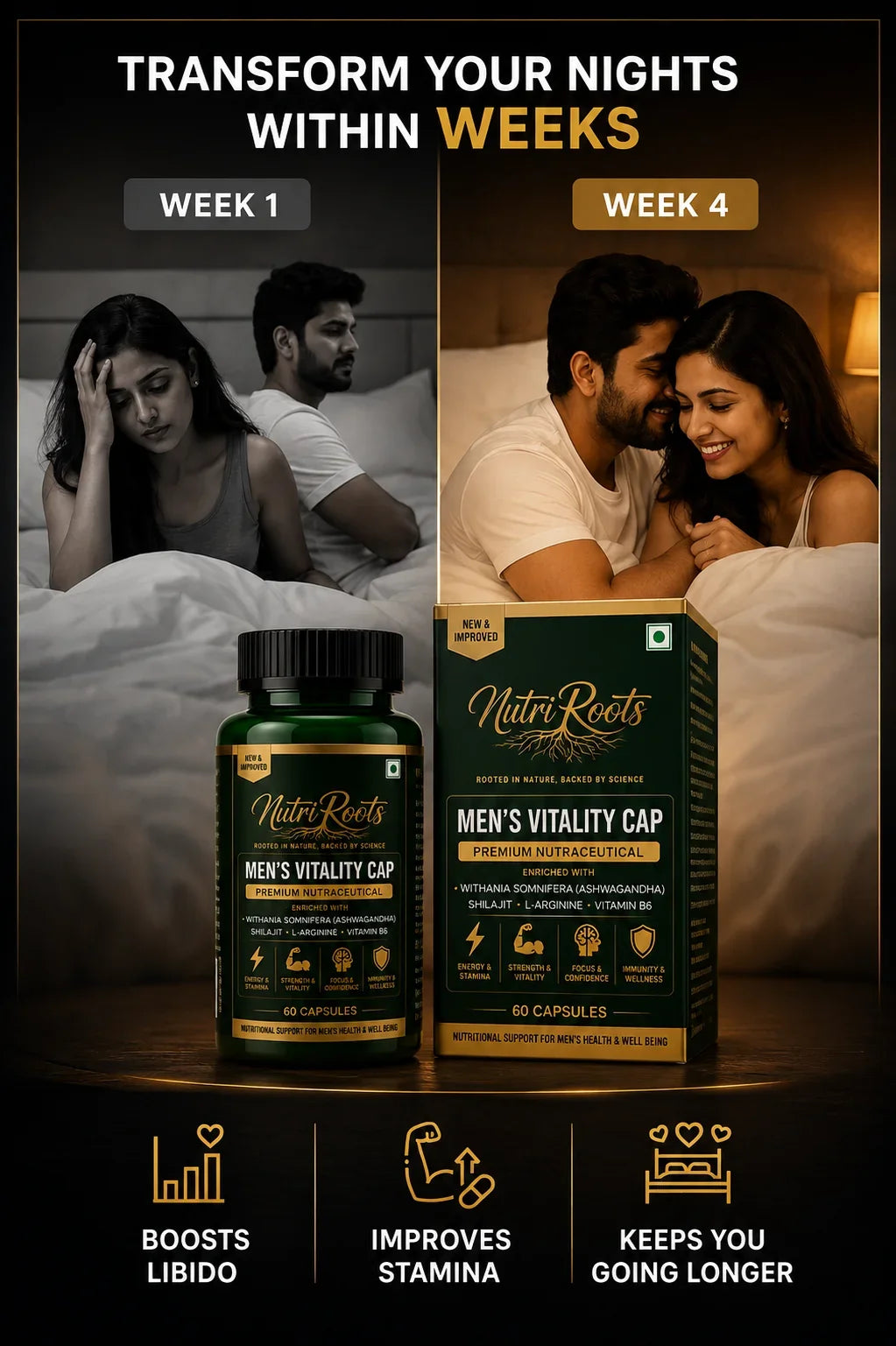 Men’s Vitality Capsules – Daily Energy, Stamina & Men’s Wellness Support