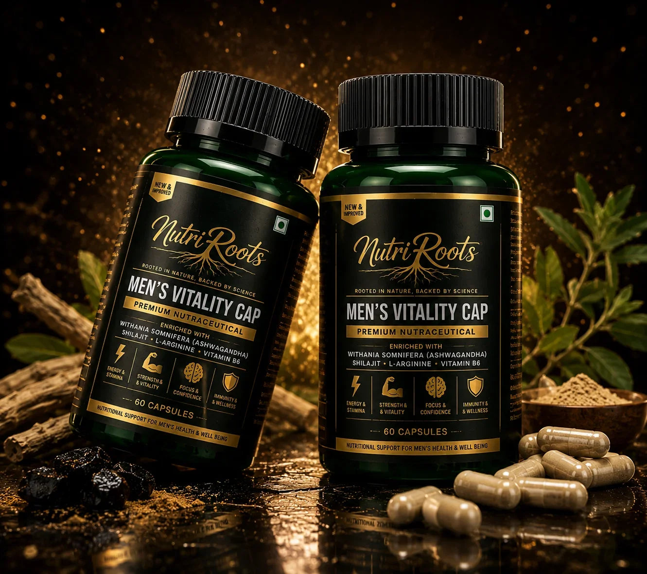 Men’s Vitality Capsules – Daily Energy, Stamina & Men’s Wellness Support