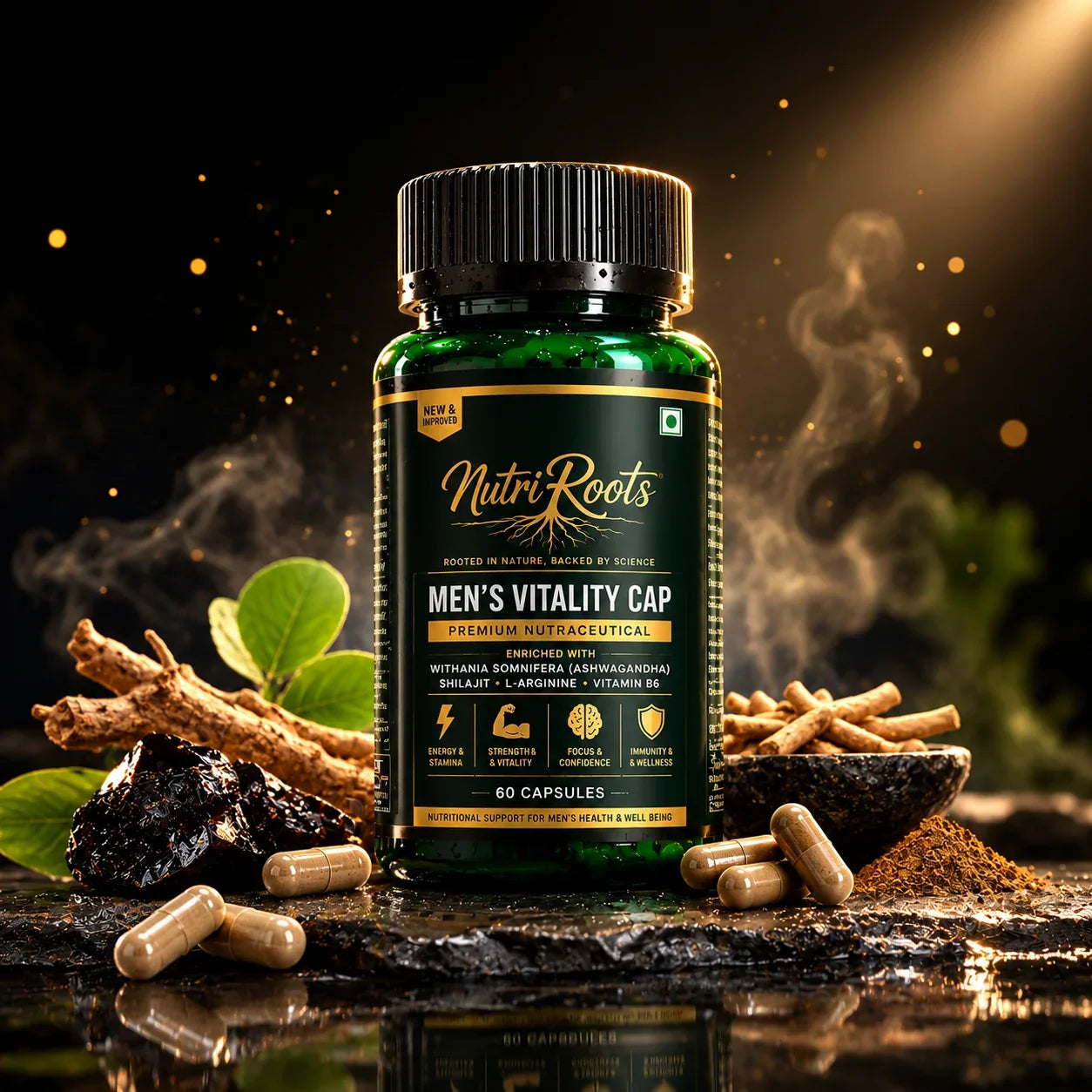 Men’s Vitality Capsules – Daily Energy, Stamina & Men’s Wellness Support