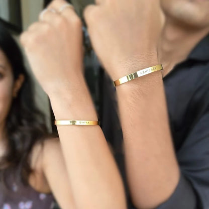 Personalised Classic Bracelet – Custom Name Jewelry Gift for Men & Women