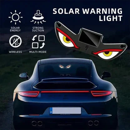 Devil Eye Car Solar LED Security Light – Stylish Anti-Theft Warning Indicator