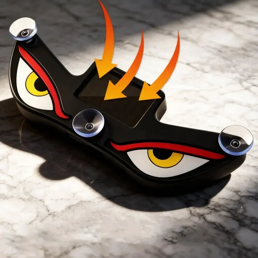 Devil Eye Car Solar LED Security Light – Stylish Anti-Theft Warning Indicator